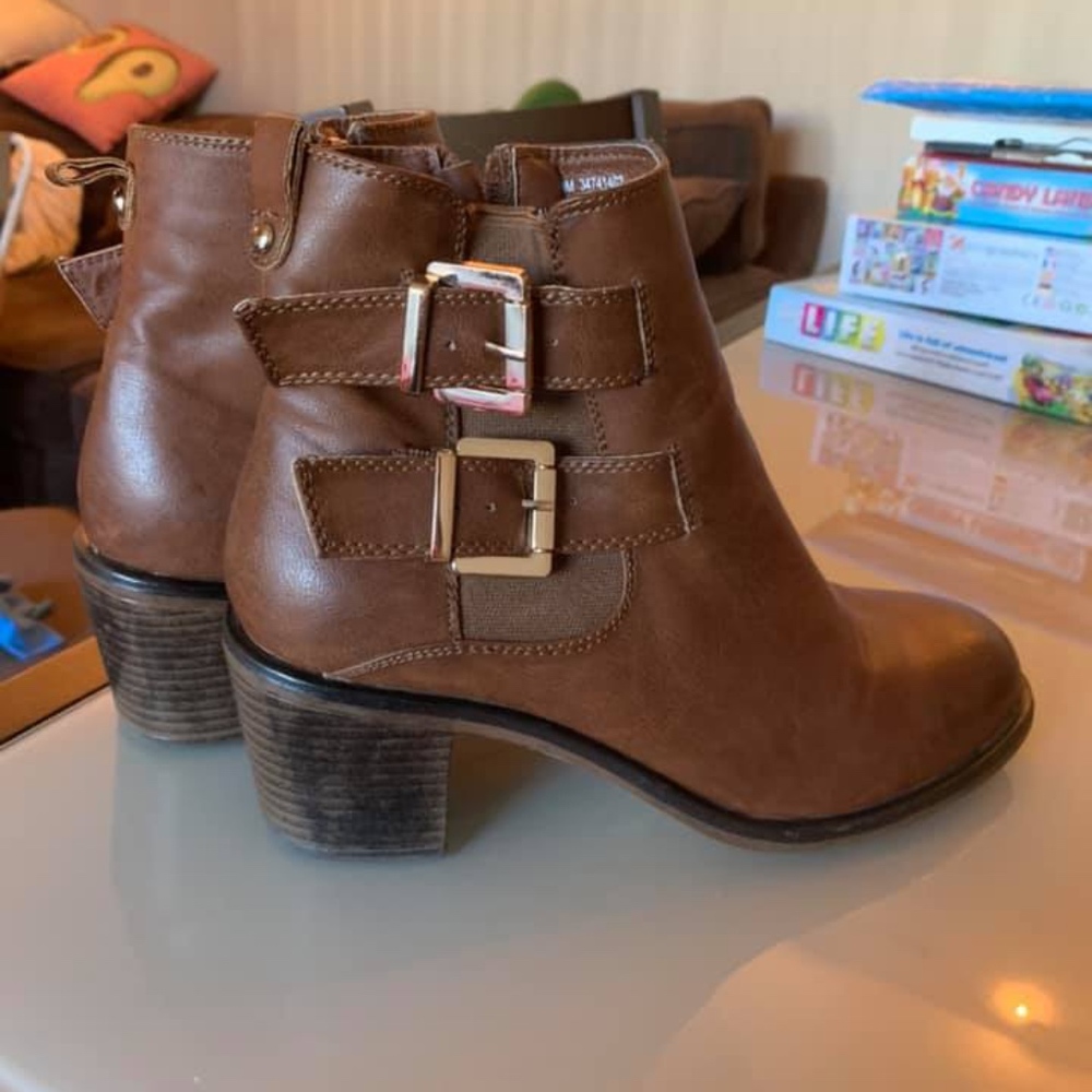 CATO Women's Cognac Booties